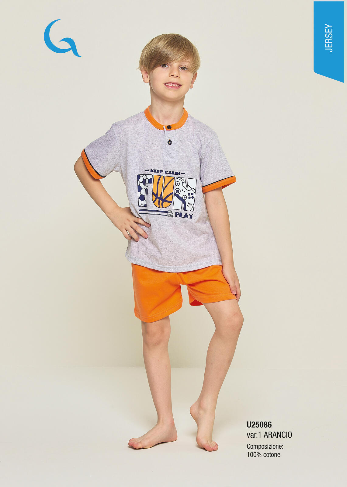 CHILDREN'S PAJAMAS S/M U35086 Tellini S.r.l. Wholesale Clothing